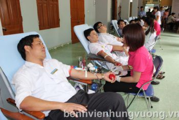 Ngày hội hiến máu tình nguyện năm 2015 tại BVĐK Hùng Vương