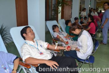 Công tác chuẩn bị hiến máu tình nguyện 2017 ở BVĐK Hùng Vương