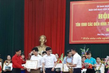 Phú Thọ tổ chức Hội nghị Tôn vinh người hiến máu tiêu biểu tỉnh Phú Thọ năm 2017