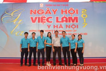 BVĐK Hùng Vương tham gia “Ngày hội việc làm Y Hà Nội 2017”