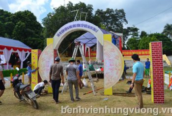 Công tác chuyển bị Hội trại kỷ niệm 70 năm chiến thắng Sông lô 1947 của BVĐK Hùng Vương