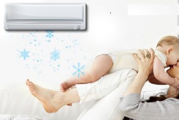 Những lưu ý khi sử dụng điều hòa cho trẻ nhỏ.