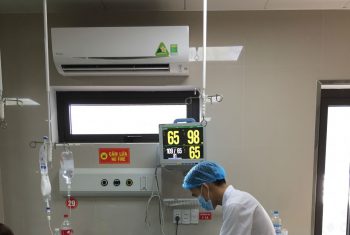 Hoại tử 1m ruột do dây chằng.