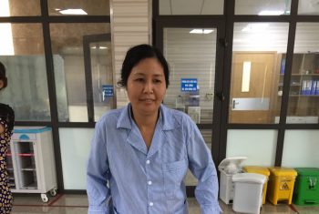 Liệt chân trái sau khi ngã từ trên giường xuống nền nhà.