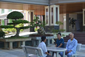 Không gian xanh – sạch – đẹp Bệnh viện đa khoa Hùng Vương.