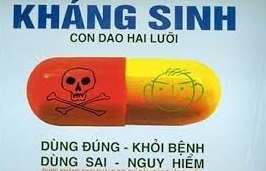 Kháng sinh: chỉ sử dụng khi được bác sĩ kê đơn