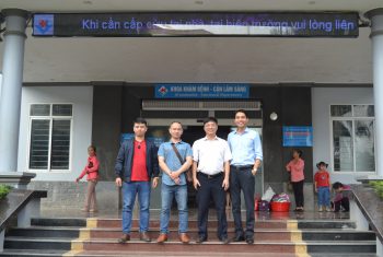 Đoàn công tác phòng chỉ đạo tuyến Bệnh viện Hữu Nghị Việt – Xô thăm quan và làm việc tại bệnh viện đa khoa Hùng Vương.