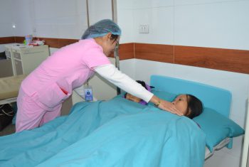 Bệnh viện đa khoa Hùng Vương đảm bảo giữ ấm, chống rét cho bệnh nhân.