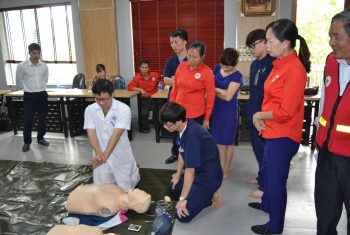 ĐỒNG HÀNH CÙNG HỘI CTĐ TỈNH PHÚ THỌ TRONG KHÓA TẬP HUẤN SƠ CẤP CỨU CHO TÌNH NGUYỆN VIÊN CẤP I.