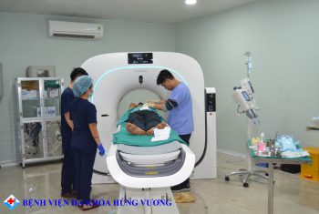 Sinh thiết phổi dưới hướng dẫn hệ thống cắt lớp vi tính 128 dãy.