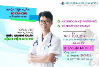 Khóa tập huấn: Sơ cấp cứu cơ bản cho trẻ em
