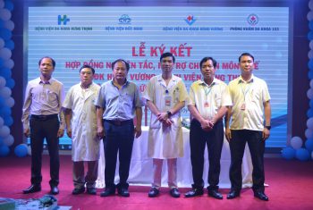 LỄ KÝ KẾT HỢP ĐỒNG NGUYÊN TẮC HỖ TRỢ CHUYÊN MÔN Y TẾ