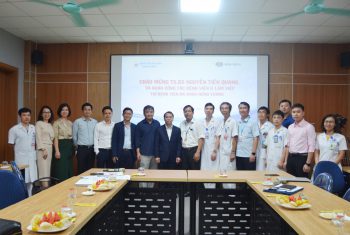 Đón tiếp đoàn công tác Bệnh viện K Trung ương làm việc tại Bệnh viện đa khoa Hùng Vương