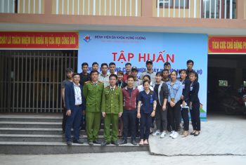 Tập huấn phòng cháy chữa cháy, cứu hộ cứu nạn tại Bệnh viện đa khoa Hùng Vương