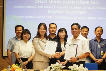 Bệnh viện đa khoa Hùng Vương ký thoả thuận hợp tác với Công ty KOKORO MEDICAL LLC Nhật Bản