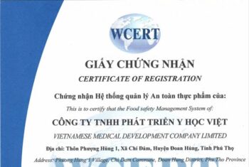 Khoa dinh dưỡng – Bệnh viện Đa khoa Hùng Vương đạt Chứng nhận Hệ thống quản lý an toàn thực phẩm ISO 22000:2018