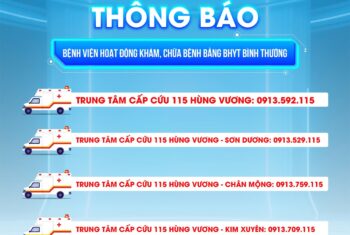 HỆ THỐNG Y TẾ HÙNG VƯƠNG THÔNG BÁO