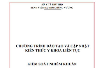 Ban hành Chương trình đào tạo cập nhật kiến thức y khoa liên tục “Kiểm soát nhiễm khuẩn”