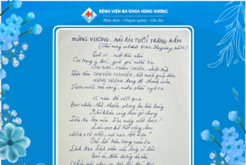 MỘT BÀI THƠ – MỘT TẤM LÒNG: HÙNG VƯƠNG TRONG TIM NGƯỜI BỆNH