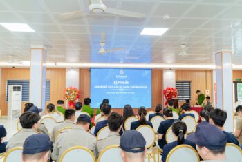 DIỄN TẬP PHÒNG CHÁY CHỮA CHÁY TẠI BỆNH VIỆN ĐA KHOA HÙNG VƯƠNG 