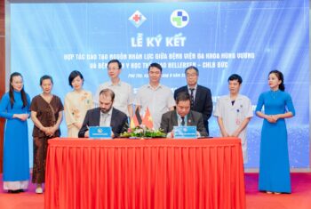 LỄ KÝ KẾT BIÊN BẢN GHI NHỚ HỢP TÁC ĐÀO TẠO NGUỒN NHÂN LỰC GIỮA BỆNH VIỆN ĐA KHOA HÙNG VƯƠNG VÀ SPORTKLINIK HELLERSEN ORGANIZATION – ĐỨC