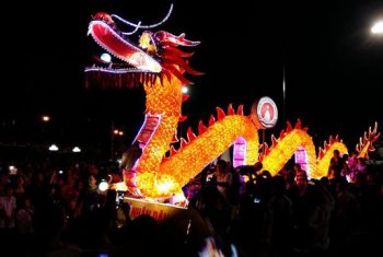 Mãn nhãn những mô hình đèn trung thu khổng lồ ở Tuyên Quang