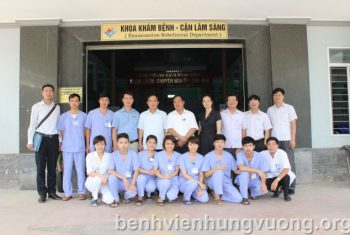 Ban giám hiệu Trường Đại Học Kỹ thuật Y tế Hải Dương tham quan và làm việc tại BVĐK Hùng Vương