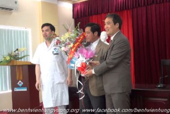 BVHV-Lãnh đạo Tỉnh và Huyện đến thăm Bệnh Viện Hùng Vương