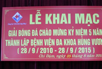 Kế hoạch tổ chức giải TDTT chào mừng kỷ niệm 5 năm  ngày thành lập BVĐK Hùng Vương